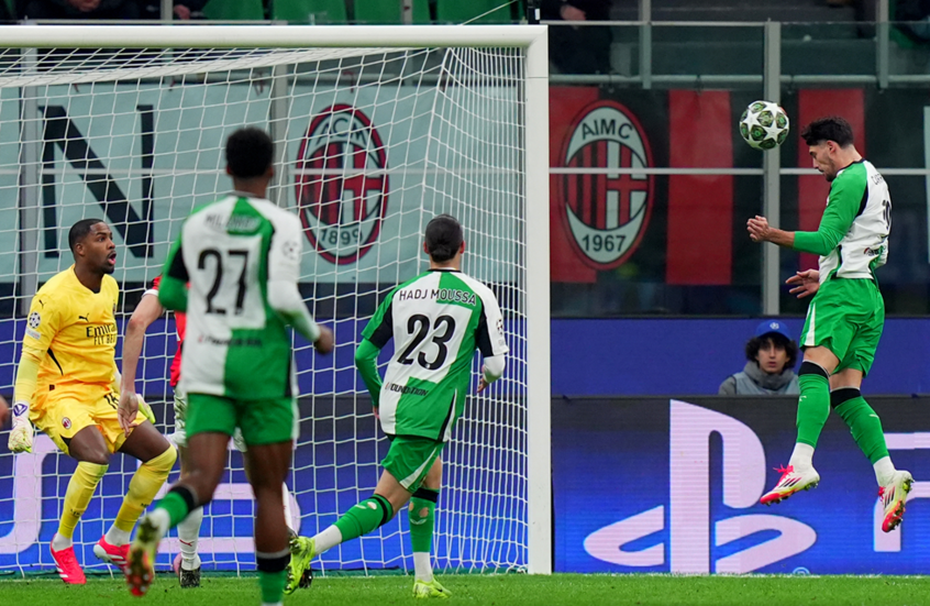 Feyenoord knocks AC Milan out of the Champions League